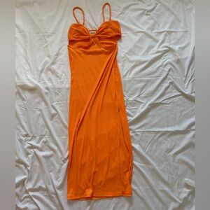 Princess Polly Orange Midi Dress